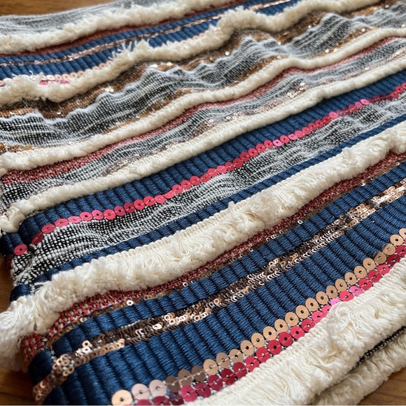 Anthropologie Bohemian Moulinette Soeurs Erine Beaded Fringe Skirt size 4 - Picture 6 of 15